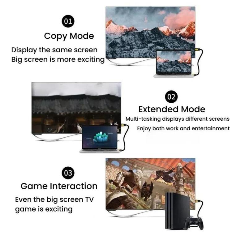 VegGieg HHI HDMI 2.0 HD Cable 4K 60Hz Television Computer Monitor Projector Video Connection Cable, 1M, 1.5M, 2M, 3M, 5M, 8M, 10M, 12M, 15M, 20M