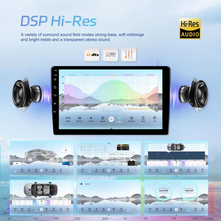 7 Inch 4+64G WiFi Version Dual Butt Universal Bluetooth Wireless Carplay Car Navigation Center Control, Standard, Standard+AHD+Mic