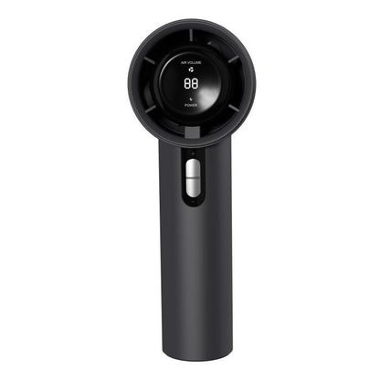 100-gear 1200mAh High Speed Handheld Fan Bladeless Mini Digital Display Small Fan, 1200mAh
