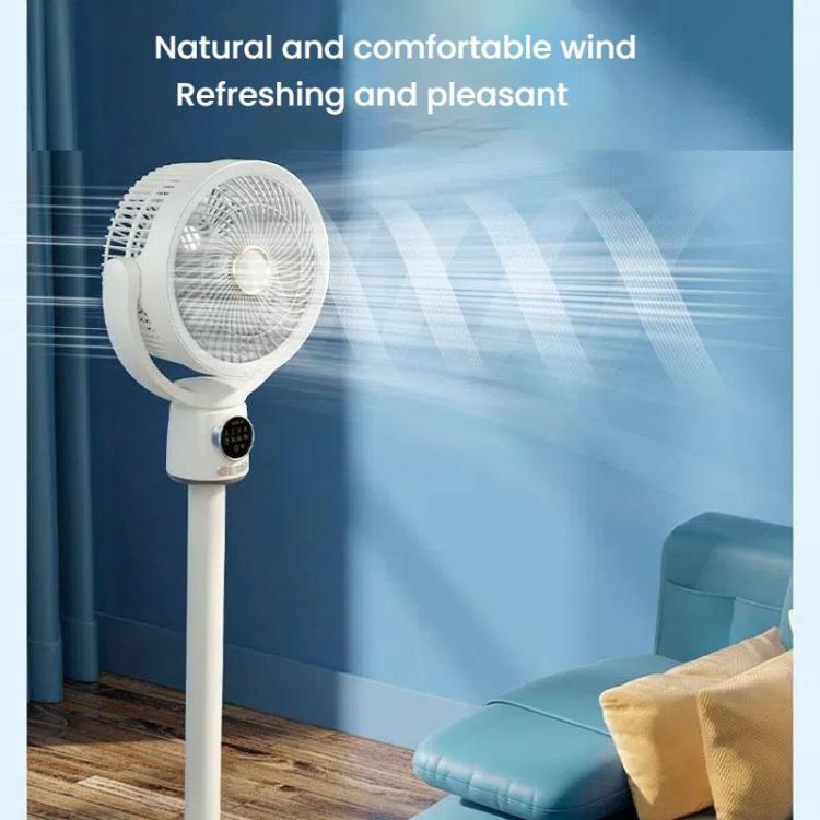 Air Circulation Fan Turbo Light Convection Standing Fan Remote Control Timer Floor Fan, USB Plug, Rechargeable