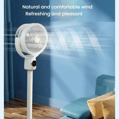 Air Circulation Fan Turbo Light Convection Standing Fan Remote Control Timer Floor Fan, USB Plug, Rechargeable