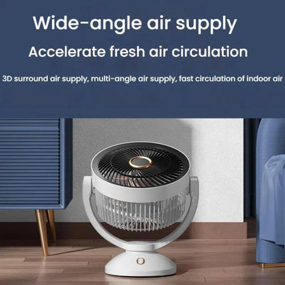 USB Air Circulation Fan Office Desktop Small Fan, USB Plug, Rechargeable