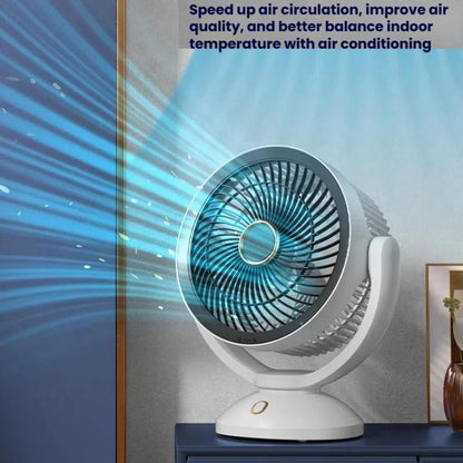 USB Air Circulation Fan Office Desktop Small Fan, USB Plug, Rechargeable