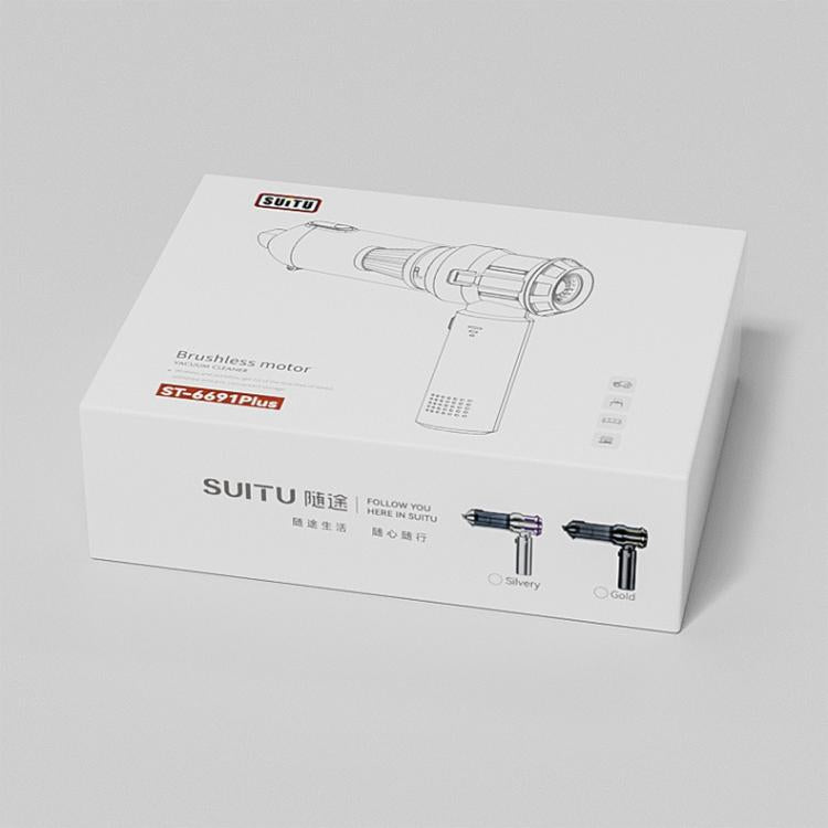 SUITU ST-6691Plus Car Cordless Powerful Brushless Vacuum Cleaner, ST-6691Plus (Silver Purple), ST-6691Plus (Black Gold)