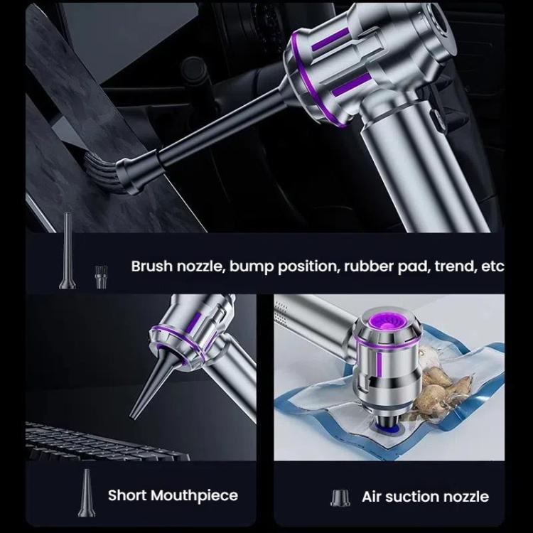 SUITU ST-6691Plus Car Cordless Powerful Brushless Vacuum Cleaner, ST-6691Plus (Silver Purple), ST-6691Plus (Black Gold)