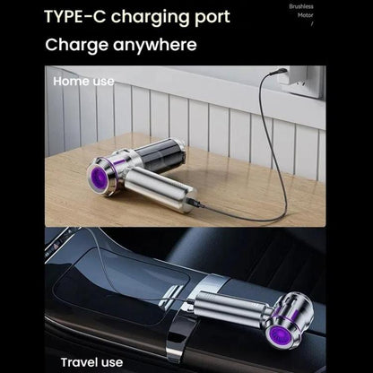 SUITU ST-6691Plus Car Cordless Powerful Brushless Vacuum Cleaner, ST-6691Plus (Silver Purple), ST-6691Plus (Black Gold)