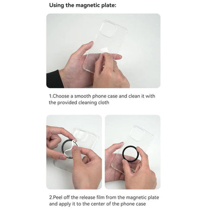 TELESIN Mobile Phone Magnetic Stand Two Claw Adapter Compatible with Chest Strap, Backpack Clip, Neck Mount, Phone Magnetic Stand