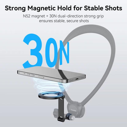 TELESIN Mobile Phone Magnetic Stand Two Claw Adapter Compatible with Chest Strap, Backpack Clip, Neck Mount, Phone Magnetic Stand