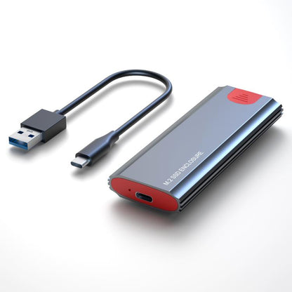 M.2 NVMe/SATA SSD Enclosure USB-C 10Gbps External Case Supports Up To 2TB, With USB-A To Type-C Cable, With Type-C Cable, With 2 Cables, With 2-in-1 Cable