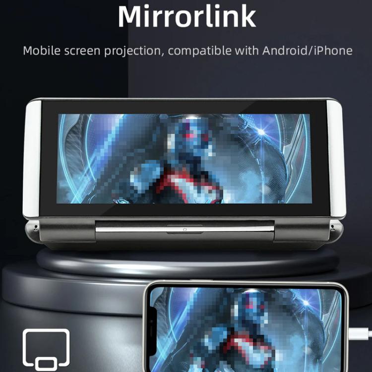 6.86 Inch Foldable Portable Bluetooth Car MP5 Player With MirrorLink/CarPlay/Android Auto Support, B5370, B5370+4LEDs Reversing Camera, B5370+8LEDs Reversing Camera, B5370+12LEDs Reversing Camera