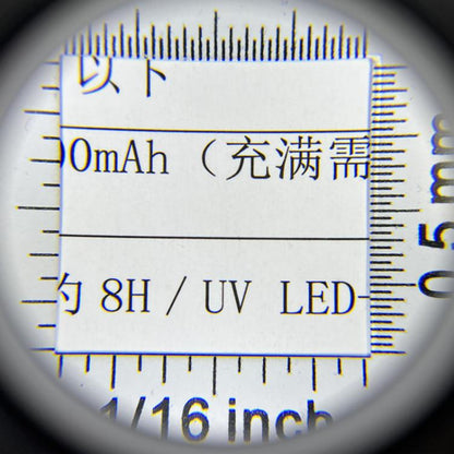 Alloy Handheld 60x USB Charging Touch Switch LED Light Optical Glass Magnifier