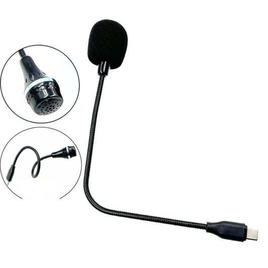 Flexible Gooseneck USB-C/Type-C Microphone with IC Chip for Laptop, Phone, Tablet,, Jieli solution 25cm