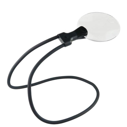 5/10X Multi-Function Desktop Magnifying Glass HD Jewelry Carving Repair Workbench Magnifying Glass, 5/10X Hanging (Black)