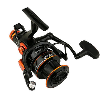 Dual Brake Long Cast Fishing Reel with Metal Spool 5.2:1 Gear Ratio, YUMOSHI KV3000, YUMOSHI KV4000, YUMOSHI KV5000, YUMOSHI KV6000
