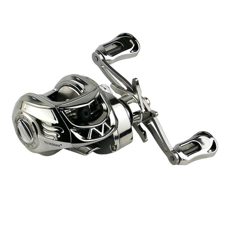 Baitcasting Fishing Reel 6.3:1 Gear Ratio with Magnetic Brake System, 12-Setting Adjustable, YUMOSH EQM201 Left Hand, YUMOSH EQM200 Right Hand