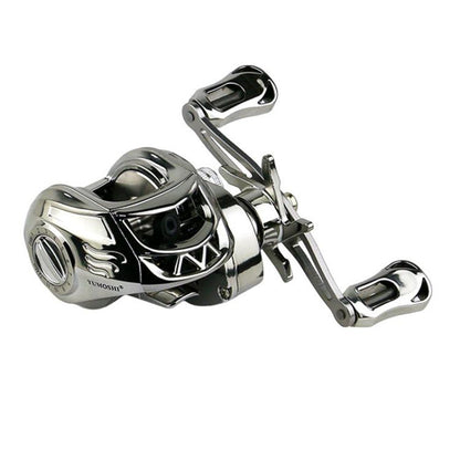 Baitcasting Fishing Reel 6.3:1 Gear Ratio with Magnetic Brake System, 12-Setting Adjustable, YUMOSH EQM201 Left Hand, YUMOSH EQM200 Right Hand