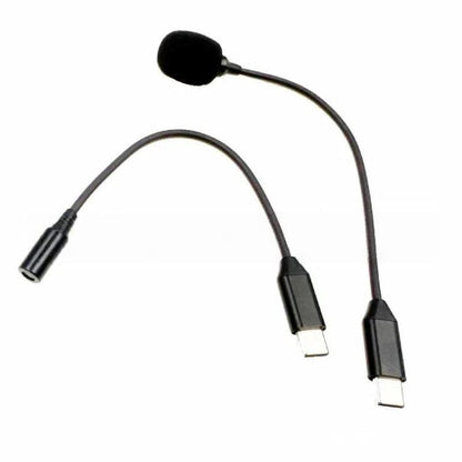 USB-C/Type-C Plug-in Microphone Speaker Mode Without Unplugging, Plug & Play Instant Audio Output, KT solution 170mm