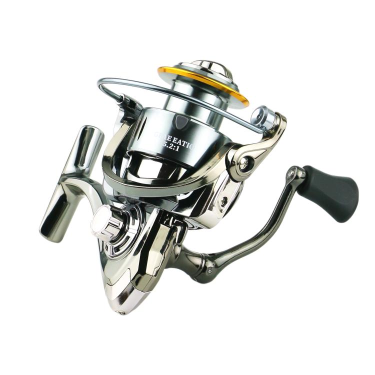 Seamless Saltwater Spinning Fishing Reel Full Metal Spool 5.2:1 Gear Ratio, YUMOSHI SJ2000, YUMOSHI SJ3000, YUMOSHI SJ4000, YUMOSHI SJ5000, YUMOSHI SJ6000, YUMOSHI SJ7000