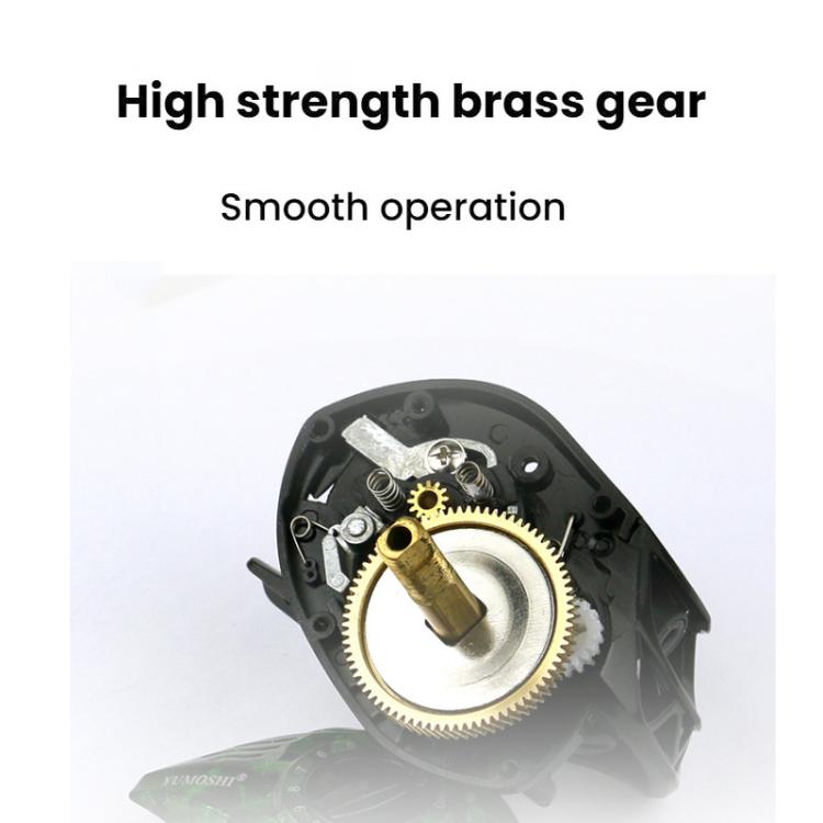 Baitcasting Fishing Reel 6.3:1 Gear Ratio With Magnetic Brake System, 12-Setting Adjustable, YUMOSH EQC201 Left Hand, YUMOSH EQC200 Right Hand