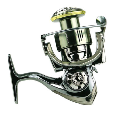 Dual Handle Zero-Gap Spinning Reel Balanced Anti-Shake Design, 5.2:1 Gear Ratio, YUMOSHI  SE2000S, YUMOSHI SE2500, YUMOSHI SE3000, YUMOSHI SE4000