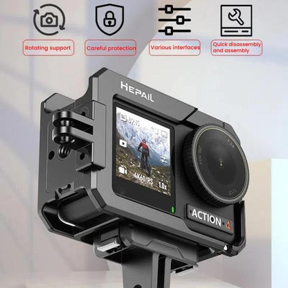 For DJL Action 4 / 3 HEPAIL C-AC4 Metal Rabbit Cage Anti-fall Heat Dissipation Protection Frame, C-AC4