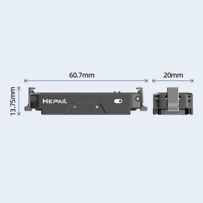 For Insta360 GO 3 / 3S HEPAIL AC69 Aluminium Alloy Quick-Release Charging Base, AC69