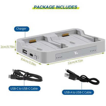 For DJI Flip YX Parallel Charger Hub Bidirectional Battery Management System, 2-way Parallel