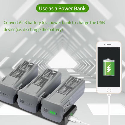 For DJI Air 3/Air 3S Battery Charger YX 3-way Charging Butler Drone Accessories, 3-way