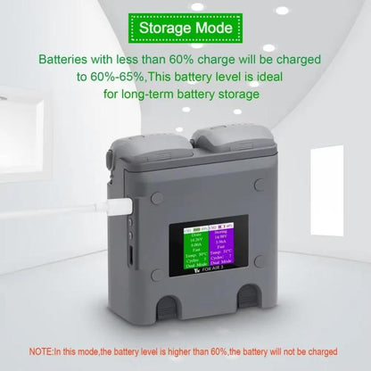 For DJI Air 3/Air 3S YX 2-Way Battery Charger Charging Butler With Color Screen Drone Accessories, 2-Way Color Screen