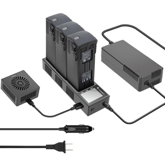 For DJI Mavic 3 Pro / Mavic 3 YX Battery Charger Discharger Hub 3-in-1 Smart Charging Station With Color Screen, US Plug, AU Plug, EU Plug, UK Plug
