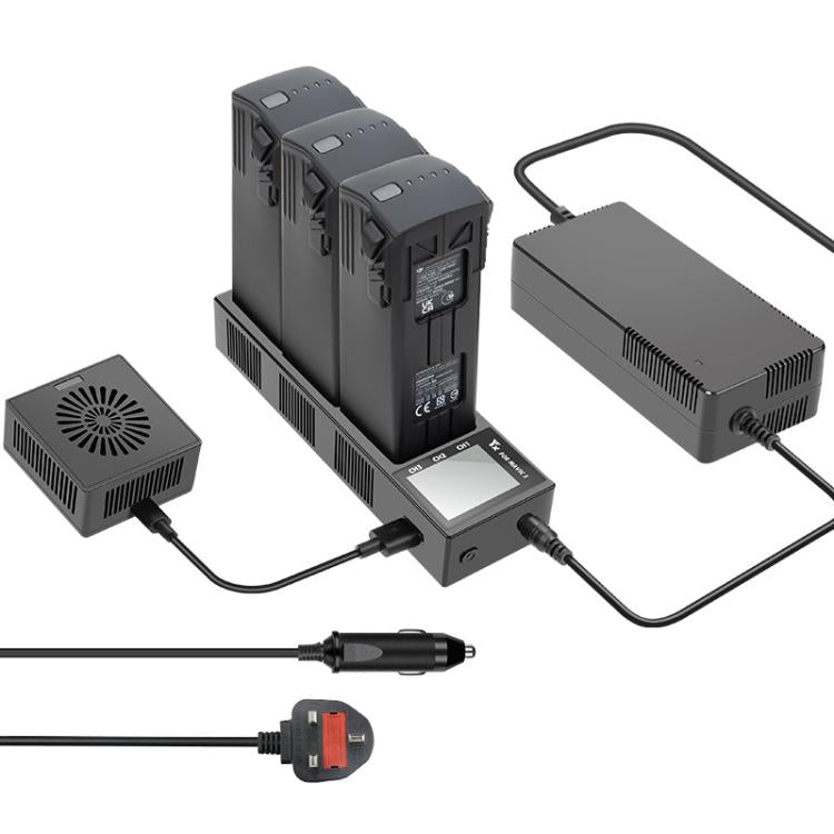 For DJI Mavic 3 Pro / Mavic 3 YX Battery Charger Discharger Hub 3-in-1 Smart Charging Station With Color Screen, US Plug, AU Plug, EU Plug, UK Plug