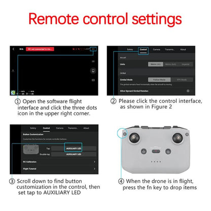 For DJI Mavic Air 2 Drone YX Airdrop System Rechargeable Thrower Load 500g, For DJI Mavic Air 2