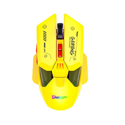 MKESPN Wired + 2.4G Dual Mode Gaming Mouse 10000 DPI Type-C Fast Charging RGB Light, Programmable Macros Mouse