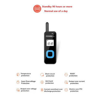 HELIDA T-M1 Mini Portable Rechargeable Two-Way Radio 22 Channels Compact Walkie Talkie, EU Plug White, EU Plug Black, US Plug White, US Plug Black