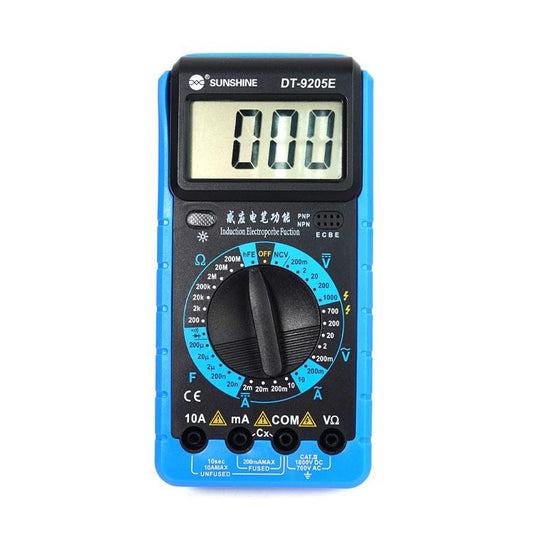 High-Precision Digital Multimeter For Measuring Current Voltage Portable Repair Electrician Meter With Burn Protection, DT-9205E