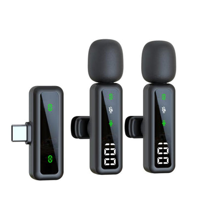 Live Noise Reduction Video Shooting Mini Mobile Phone Microphone Digital Wireless Lapel Microphone, H68 3 In 1 Single Mic, H68 3 In 1 Dual Mic, H67 Type-C Single Mic, H67 Type-C Dual Mic, H67 8 Pin Single Mic, H67 8 Pin Dual Mic