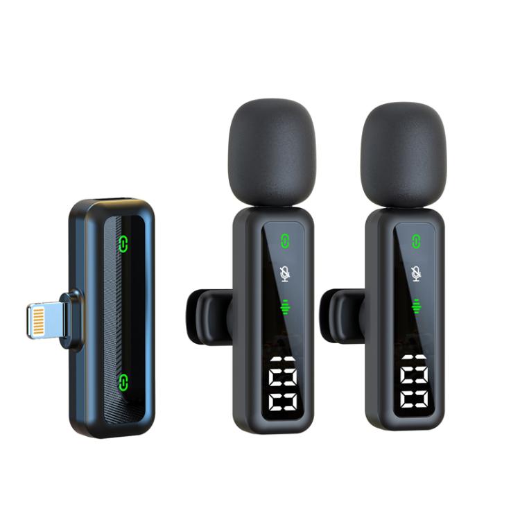 Live Noise Reduction Video Shooting Mini Mobile Phone Microphone Digital Wireless Lapel Microphone, H68 3 In 1 Single Mic, H68 3 In 1 Dual Mic, H67 Type-C Single Mic, H67 Type-C Dual Mic, H67 8 Pin Single Mic, H67 8 Pin Dual Mic