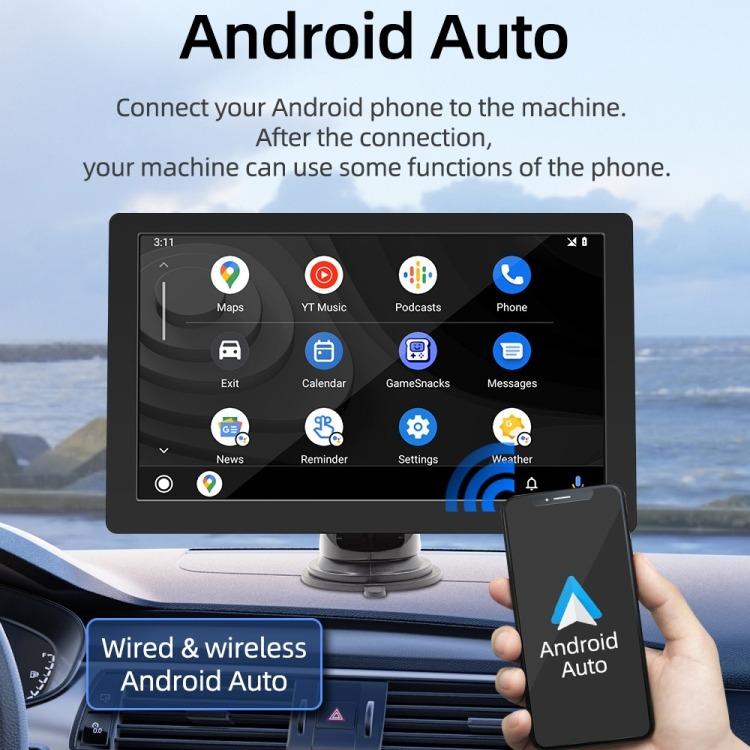 Car Universal Screen Stereo HD MP5 Player Reversing Monitor With Rear View Camera, With Rear View Camera