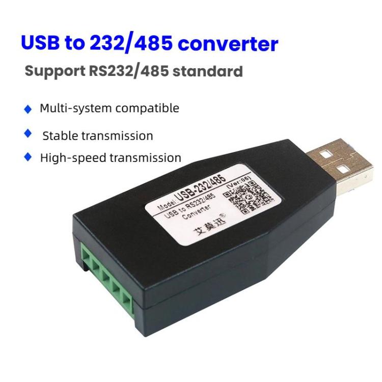 AMSAMOTION USB to RS232/485 Converter Adapter for Industrial Automation, PLC, POS, USB to RS232/485