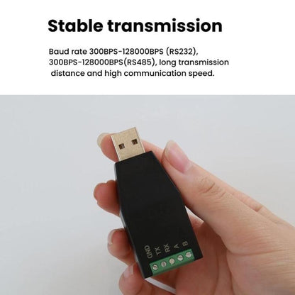 AMSAMOTION USB to RS232/485 Converter Adapter for Industrial Automation, PLC, POS, USB to RS232/485