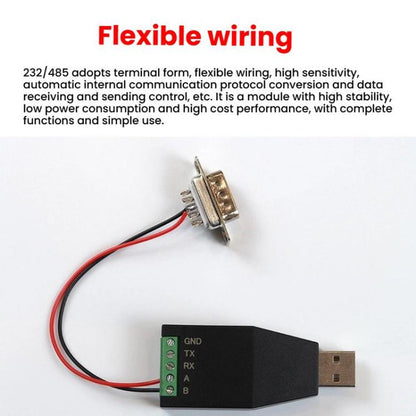 AMSAMOTION USB to RS232/485 Converter Adapter for Industrial Automation, PLC, POS, USB to RS232/485