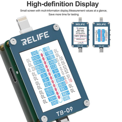 Type-C / 8 Pin Tail Plug Tester Automatically Locks Fault Points, TB-09