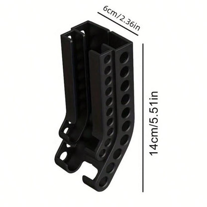 Wall-Mounted Battery Organizer Holds 10 AA & 10 AAA Batteries Space-Saving Battery Storage Rack
