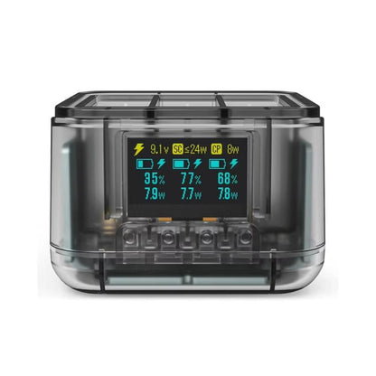 For GoPro HERO13 Black Triple Battery Charger Smart Charging Dock With OLED Display, For GoPro HERO13 Black