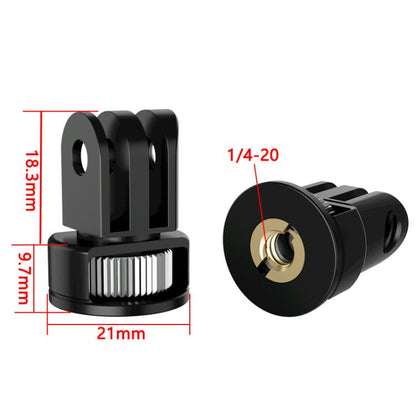 Three-Slot Adapter Camera Cage 360-Degree Rotating Connector Tripod 1/4 Inch Adapter, TFSM062, TFSM062-B, TFSM063, TFSM063-B, TFSM064, TFSM065, TFSM065-B