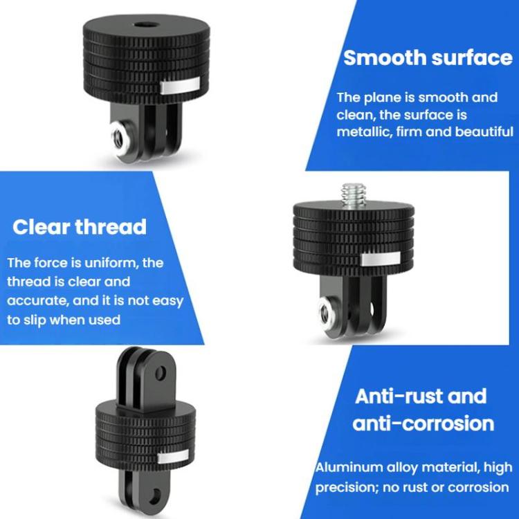 Action Camera Quick Release Adapter Tripod Accessories, TFSM100 1/4 Male To Female, TFSM101 1/4 Female To Female, TFSM102 1/4 Male To 2-page Card Slot, TFSM103 1/4 Female To 2-page Card Slot, TFSM104 1/4 Male To 3-page Card Slot...