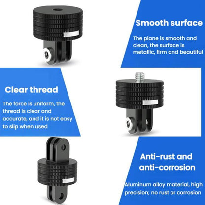 Action Camera Quick Release Adapter Tripod Accessories, TFSM100 1/4 Male To Female, TFSM101 1/4 Female To Female, TFSM102 1/4 Male To 2-page Card Slot, TFSM103 1/4 Female To 2-page Card Slot, TFSM104 1/4 Male To 3-page Card Slot...