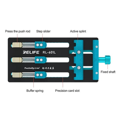 Mobile Phone Repair Mainboard Multi-Use Card Holder Chip Dual-Axis Fixed Card Slot, RL-601L
