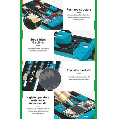 Mobile Phone Repair Mainboard Multi-Use Card Holder Chip Dual-Axis Fixed Card Slot, RL-601L