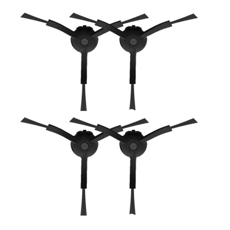 For Xiaomi Roborock S50/T4/T6/T7 Vacuum Robot Replacement Parts, Main Brush, 2pairs Side Brush White, 2pairs Side Brush Black, 1pair Filter, Main Brush Cover, Dust Bin